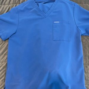 Men JAANU scrub top and bottom size large.